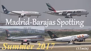 Madrid-Barajas Airport Spotting: Summer Morning Landings 32R (2017/08/15)