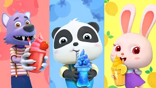 彩色冰沙售賣機 | 學顏色 - Learn Colors | 學數字 | 水果兒歌 | 兒歌 | 童謠 | 卡通片 | Nursery Rhymes | BabyBus | 寶寶巴士