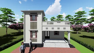 27X32 Me Ghar Ka Naksha || 2 Bedroom Ke Sath Village Ke Liye Ghar Ka Naksha || Modern House Plan