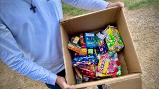 LIGHTING A BOX OF LEGAL NOVELTY FIREWORKS!