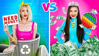 Chica rica vs chica arruinada | Historias impresionantes y batallas divertidas por RATATA BRILLIANT