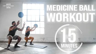 15 Minute Medicine Ball HIIT Workout [For All Fitness Levels]