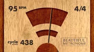 95 BPM 4/4 Wood Metronome HD