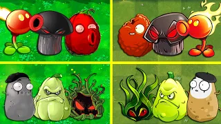 Random All Team 3 Plants PVZ 1 vs PVZ 2 Battlez - Who Will Win?