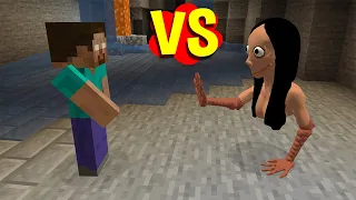 Herobrine vs Momo in minecraft - gameplay online