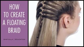 How to Create a Floating Braid with a French Braid Technique