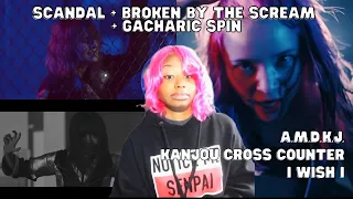 KPOP STAN REACTS TO J-ROCK LADIES [SCANDAL + BROKEN BY THE SCREAM +GACHARIC SPIN] |