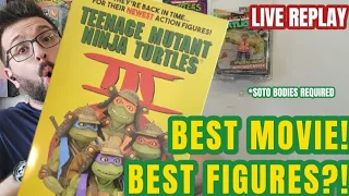 TMNT 3 SDCC NECA 4 Pack Figures Unboxing