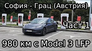 Пътуване до Грац с Tesla Model 3
