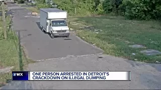 One person already arrested in Detroit illegal dumping crackdown