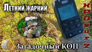 2406 Жаркий летний коп на полях и в лесу / загадочная находка