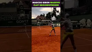 MARCOS GIRON HUGE CLAY GROUNDSTROKES #tennis #shorts