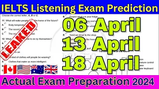 13, 18 & 27 APRIL 2024 IELTS LISTENING PRACTICE TEST 2024 WITH ANSWERS | IELTS PREDICTION | IDP & BC