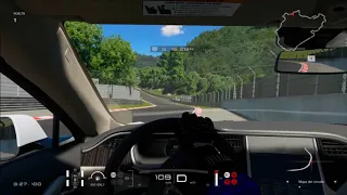 Tesla Model S under 7 min BTG Nurburgring Nordschleife Gt sport