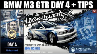 NFS: No Limits | Urban Legend Day 4 + TIPS (BMW M3 GTR)