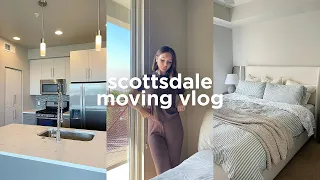 MOVING VLOG | empty apartment tour, target runs, unboxing & organizing the new space