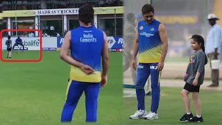 Watch MS Dhoni Adorable Reaction On Ziva Dhoni's Football Practice | MS Dhoni & Ziva Cute Video