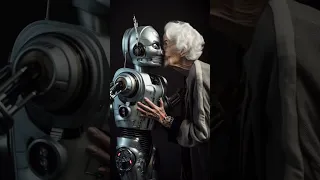 How AI sees 👵❤️🤖 как видит нейросеть. Музыка: Семён Фролов - Роботы (бойфренды бабушек) #shorts