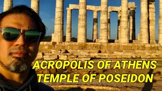 THE ACROPOLIS OF ATHENS GREECE WALK TOUR AND TEMPLE OF POSEIDON 4KHD