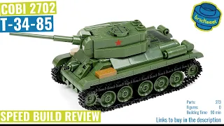 COBI 2702 T-34-85 (Scale 1:48) - Speed Build Review