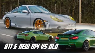 Блог Porsche 911 и BMW M4 G82 Competition VS M4 F82 Competition - разбираем заезд + BMIRussian