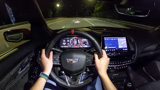 2022 Cadillac CT5 V Blackwing - POV Night Drive (Binaural Audio)