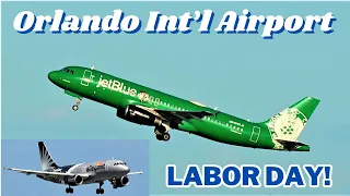 [4K] LABOR DAY PLANE SPOTTING 9/04/23 | ORLANDO INT'L AIRPORT #aviation #planespotting #new