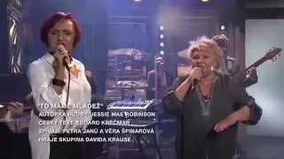 Píseň To máme mládež!, zpěv V. Špinarová a P. Janů - Show Jana Krause 21. 10. 2015