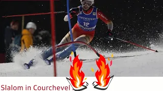 Ski Alpin Women's Night Slalom Courchevel 2.run Highlights 2023