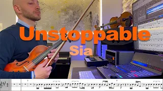 Unstoppable SIA | Violin cover | Sheet music | #unstoppable #sheetmusic #violin