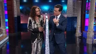 Steven Tyler Has Gift For Stephen