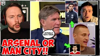 Arsenal CAN BEAT CITY🚨TalkSPORT OUTRAGEOUS TAKE😲 Vidic BRUTAL on Maguire😰