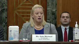 Chairman Whitehouse Questions Warren Town Manager Kate Michaud in Budget Committee Hearing