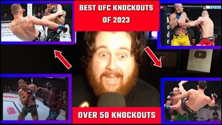 MMA Guru reacts to over 50 of the best UFC knockouts of 2023