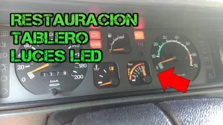 Restauracion Tablero 2 Agujas-Luces Led Renault 9 Brio 1994