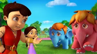 Super Bheem - Baby Elephants in Trouble! | Hindi Cartoon for Kids | Bheem Cartoon Stories