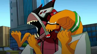 Ben 10 Omniverse - Wildmutt and Rook vs Khyber’s Dog