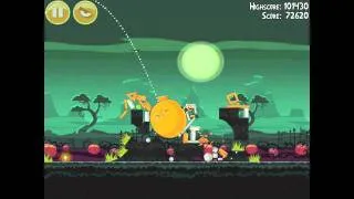 Angry Birds Seasons Ham'o'ween 1-10 Halloween 2012 Hamoween Walkthrough 3 Star