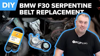 BMW F30 Serpentine Belt Replacement DIY (BMW N20 - 328i, 528i, X1, X3, & More)