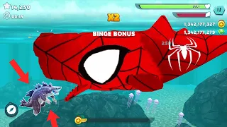 Hungry Shark Evolution - Bigger Spiderman Moby Dick vs Sharkjira Mod All 27 Sharks Unlocked Gameplay