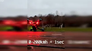 0-200 Km/h in 1 second -DRONE- 0-200 Km/h 1 saniye