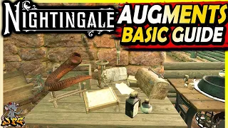 NIGHTINGALE - How To Unlock & Craft Your Found Recipes And Get Better Gear - AUGMENTS Basics Guide