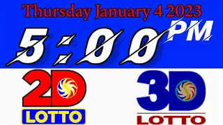 Pcso Lotto Result Today 5pm January 4 2024 | Lotto Result Today Swertres Ez2
