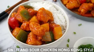 Sweet and Sour Chicken Hong Kong Style | Chinese Takeaway Style
