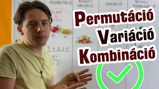 Így értsd meg gyorsan a KOMBINATORIKÁT! ✅ Permutáció | Variáció | Kombináció