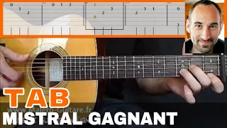 Mistral Gagnant - Tablature Guitare