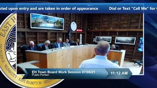 EH Town Board WORK SESSION July 6, 2021 - Airport Re-envisioning Work Session #2