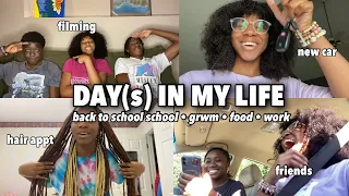 Day(s) In My Life || back to school, hair appt, new car, friends and more || Rowshaye