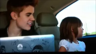 Justin Bieber Singing to his Little Sister, TOO CUTE