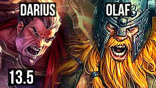 DARIUS vs OLAF (TOP) | 9/1/7, 2.5M mastery, Legendary | KR Diamond | 13.5
